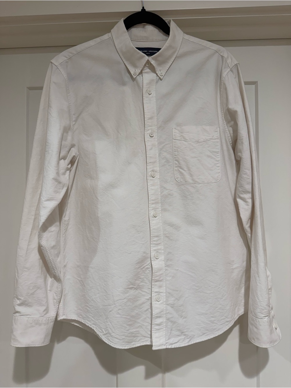 Men's Everlane Classic White Long-Sleeve Button-Down Shirt - WORN ONCE